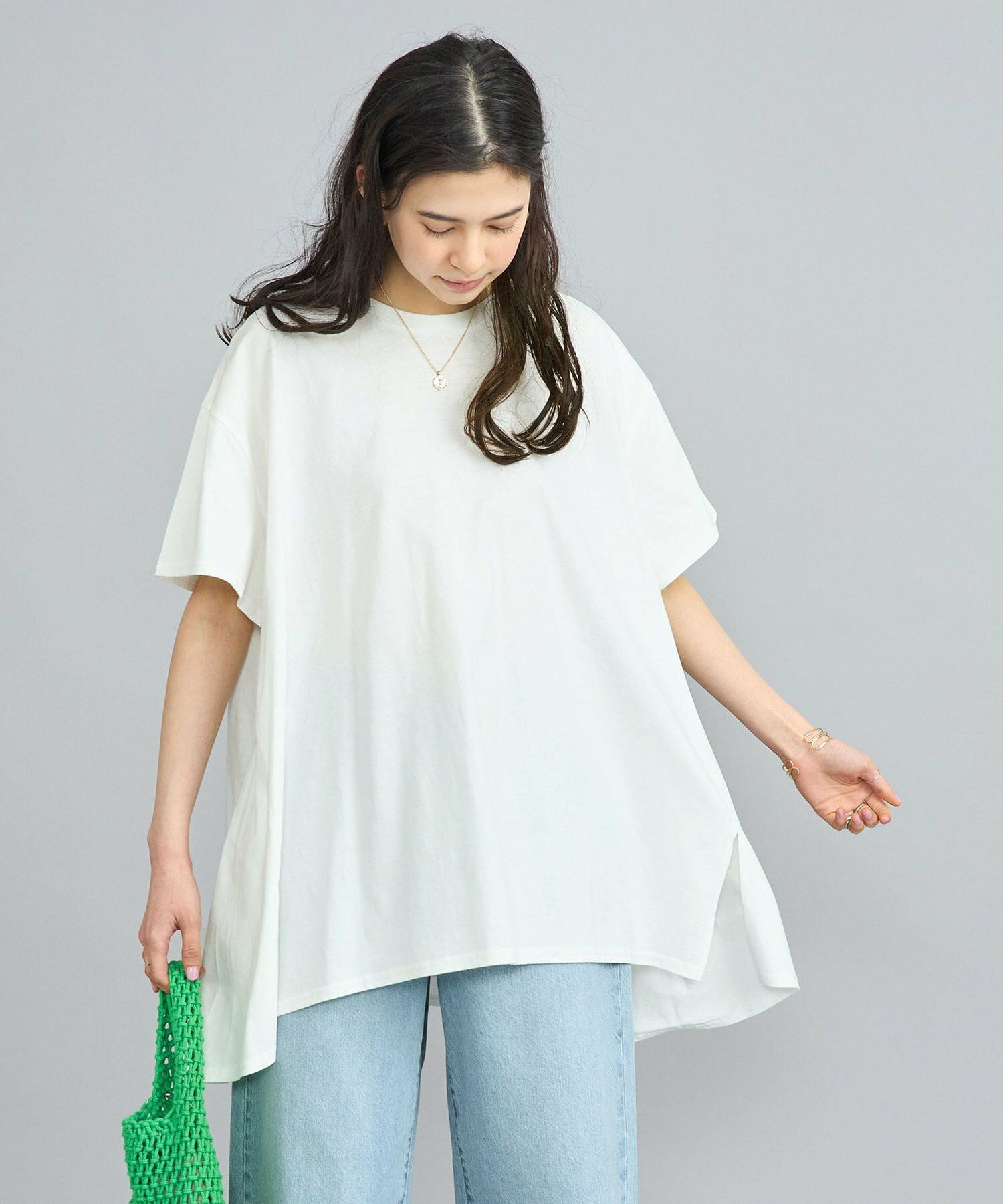 AラインチュニックTシャツ(WEB限定カラー)